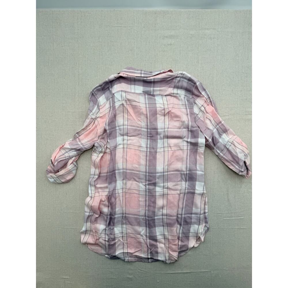 Ralph Lauren Pink Lavender Plaid Button Shirt - Picture 4 of 4